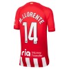 Maillot de Supporter Atlético Madrid M. Llorente 14 Domicile 2023-24 Pour Enfant